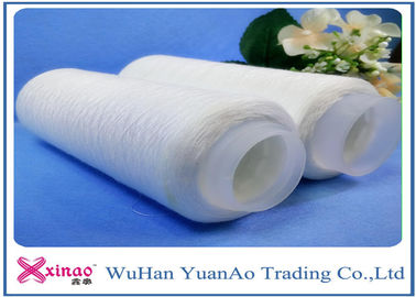 China Do Virgin da categoria fio 100% de poliéster girado de tecelagem cru com o tubo plástico Eco-amigável fornecedor